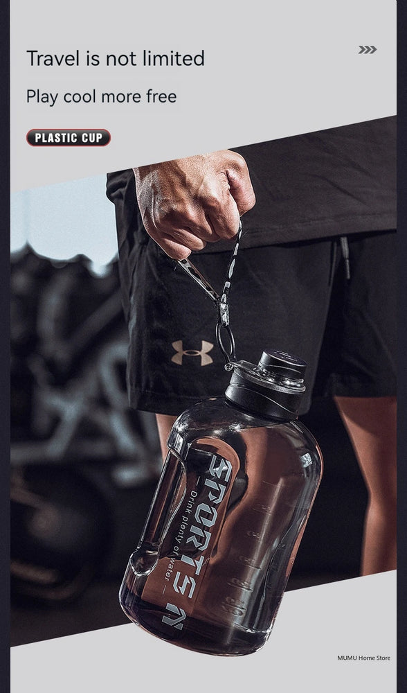 Large Capacity Sports Waterbottle 5L Gym Cycling Camping Fitness Drinking Bottle