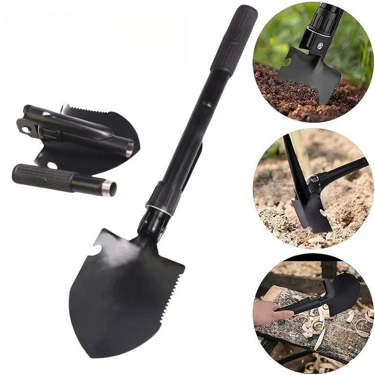 Multifunctional Folding Shovel for Camping Garden and Outdoor Use
