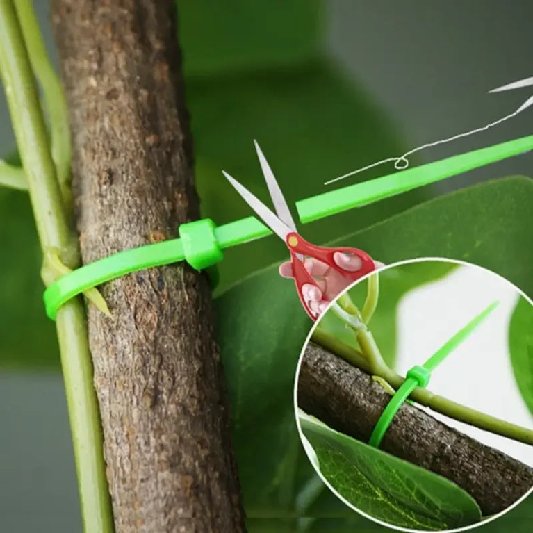 Reusable Garden Cable Ties | Adjustable Plant & Shrub Support Fasteners