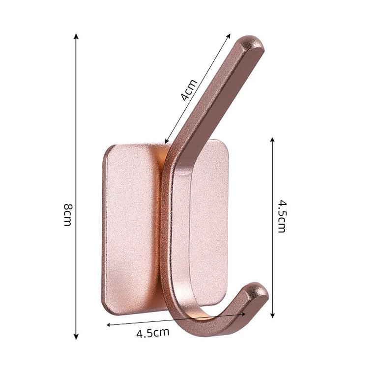 Self Adhesive Wall Hooks Towel Holder Bathroom Door Key Cloth Coat Robe Hanger Kitchen Hardware Rack Bag Hook Organizer
