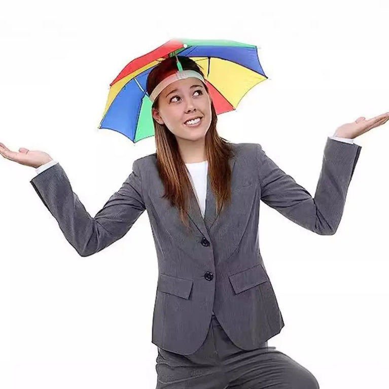 Foldable Head Umbrella Hat | Hands-Free Sun & Rain Protection