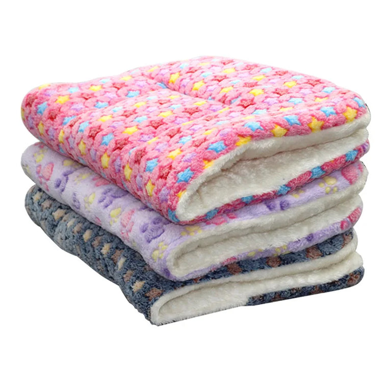 Flannel Pet Mat Dog Bed Dog Fluffy Bed Warm Sleeping Blanket