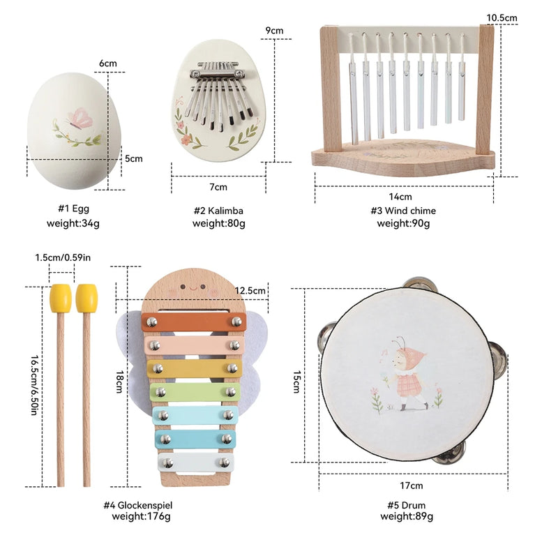 Musical Instruments Montessori Music Baby 0 12 Months Toys Drum Xylophone Baby Toys Kids Early Educational Wooden Instruments