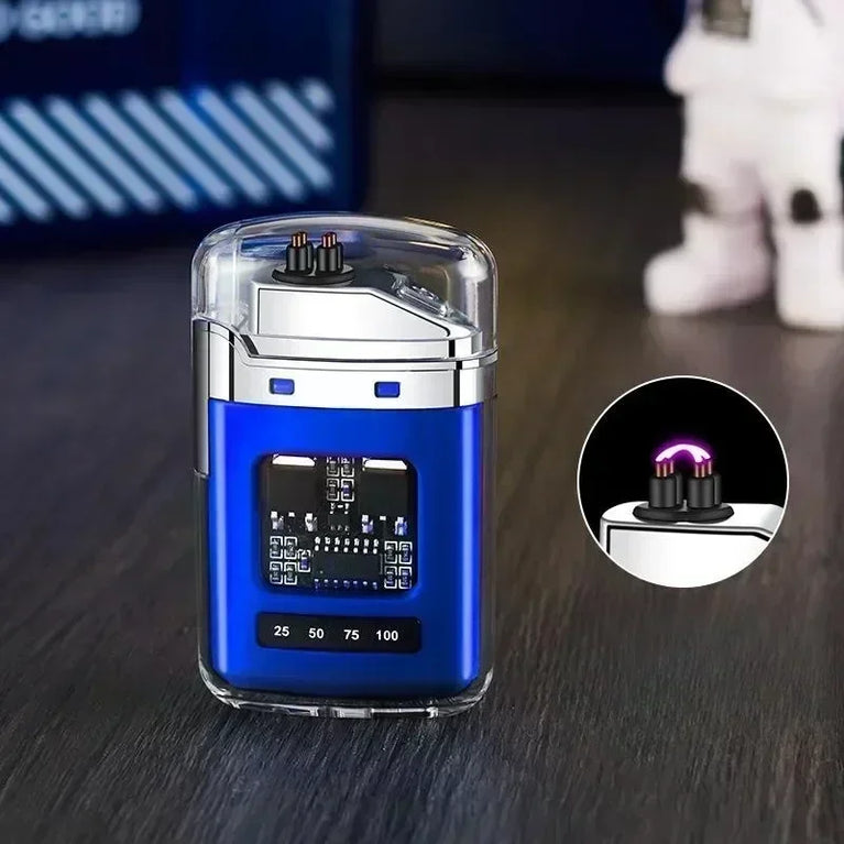 Electric Double Arc USB Plasma Lighter | Windproof Rechargeable Outdoor Tool