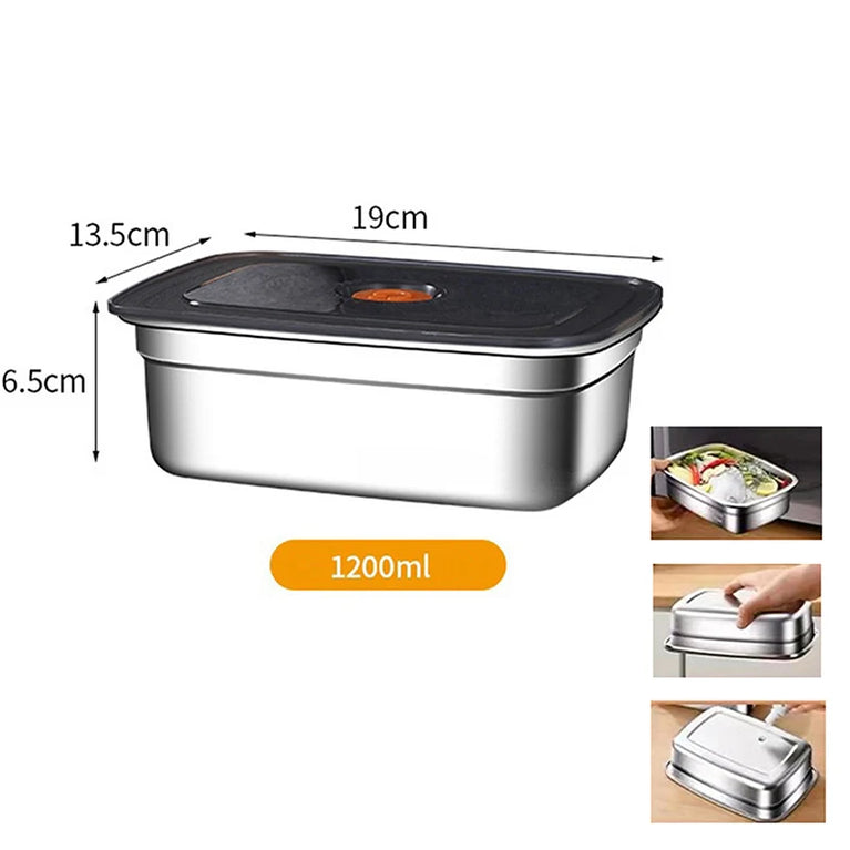 304 Stainless Steel Leakproof Lunch Box Bento Container Storage Box