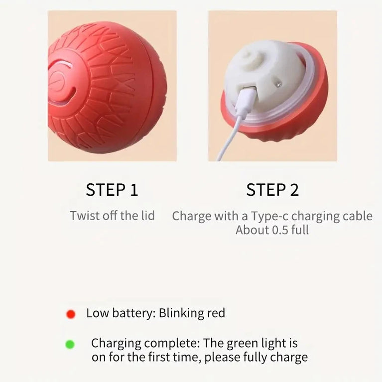 Smart Interactive Dog Toy Ball | Automatic Bouncing Rolling Toy