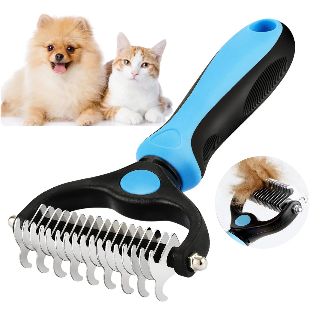 Professional Pet Deshedding Brush Dog Hair Remover Fur Knot Cutter Grooming Tool