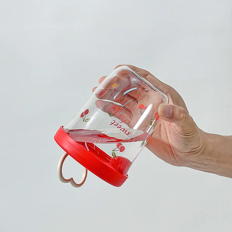 Double Wall Salad Cup Portable Leakproof Oat Breakfast Container Fork Handle