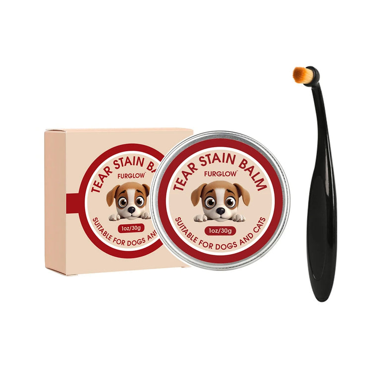 Tear Stain Cleaner for Dogs and Cats Gentle Formula Brush