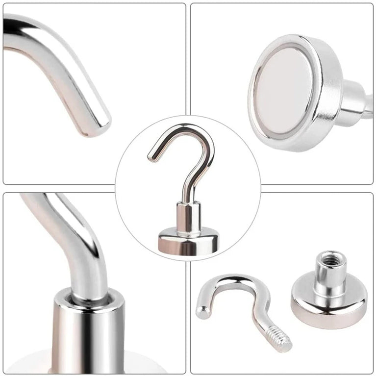 20PCS Strong Magnetic Hooks Multi-Purpose Storage Hooks Home Kitchen Bar Storage Hooks Key Storage Hooks Bathroom Hangers