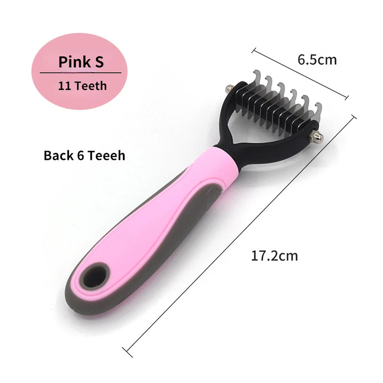 Professional Pet Deshedding Brush Dog Hair Remover Fur Knot Cutter Grooming Tool