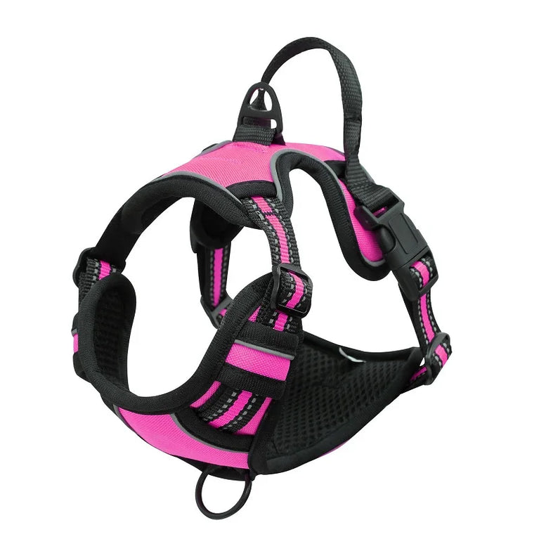 Heavy Duty No Pull Dog Harness Reflective Adjustable Control Handle Vest