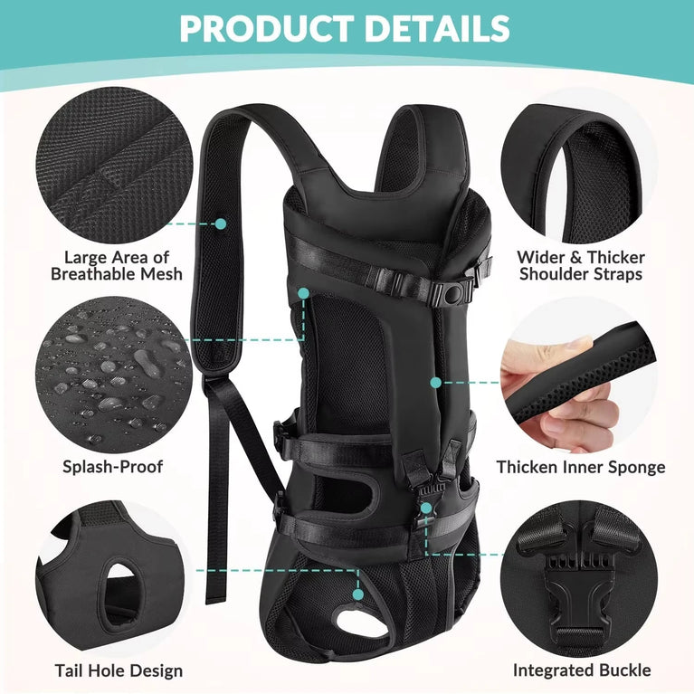 Dogs Carrier Backpack Thickened Sponge Front Dog Carrier HandsFree Dog