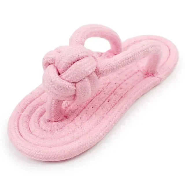 Cotton Slipper Rope Dog Toy Interactive Chew Training Toy Fun