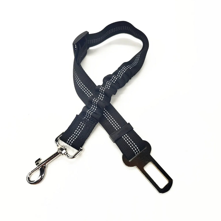 Adjustable Reflective Dog Car Seat Belt Harness With Lights Safety Travel Belt