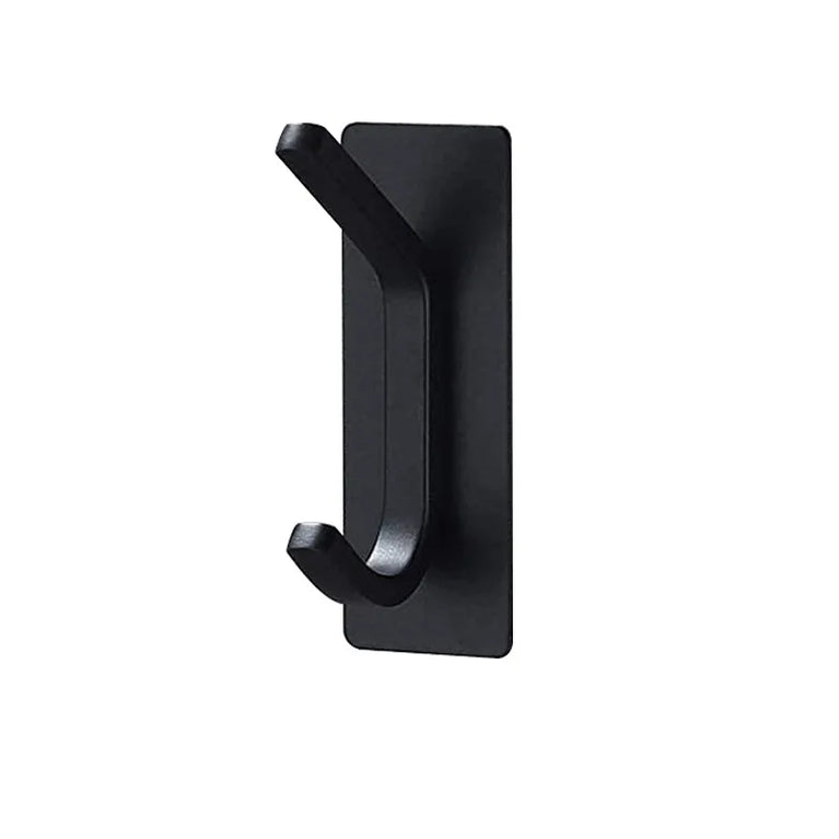 Self Adhesive Wall Hook Stainless Steel Towel Rack Bathroom Hardware Shelf Robe Hooks Hanger Shower Shelf Hanging Accessories