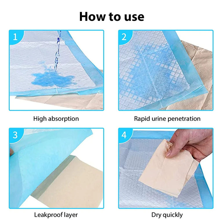 Super Absorbent Pet Diaper Dog Training Pee Pads Quick-dry Mat