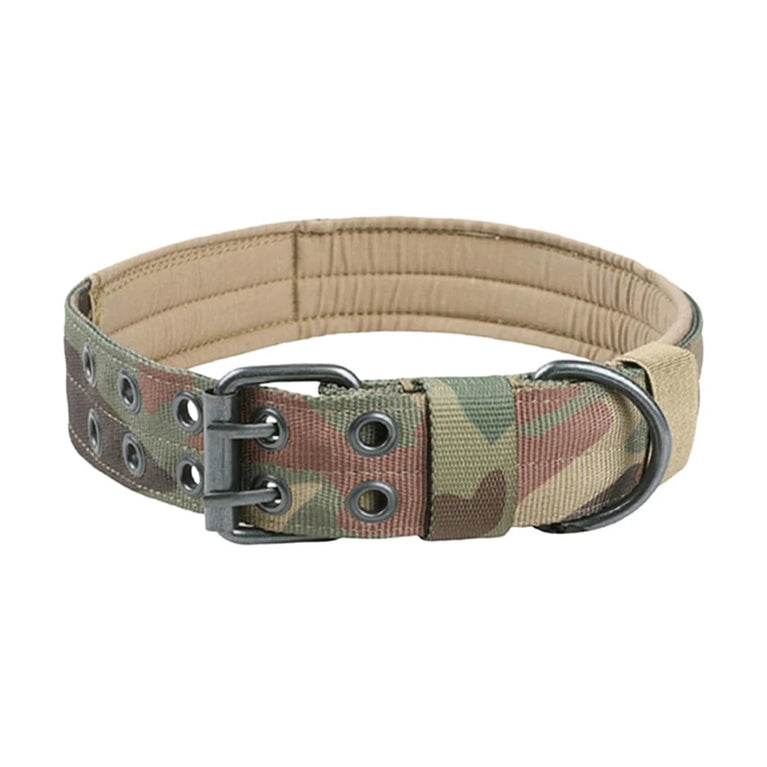 Comfortable Military Tactical Dog Collars Nylon Buckle Set Adjustable