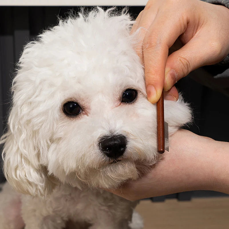 Pet Woodiness Facial Cleaning Comb & Hair Repair Scissors