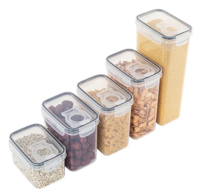 Stackable Rice Storage Bucket Plastic Food Container with Silicone Seal Airtight Box