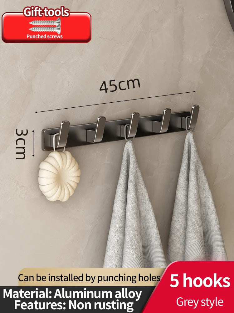 Adhesive Hooks Strong Hook Wall hanger Sticker Hanging Coat Rack Clothes Hanger Shower Robe Hook Kitchen Bathroom Towel Hooks