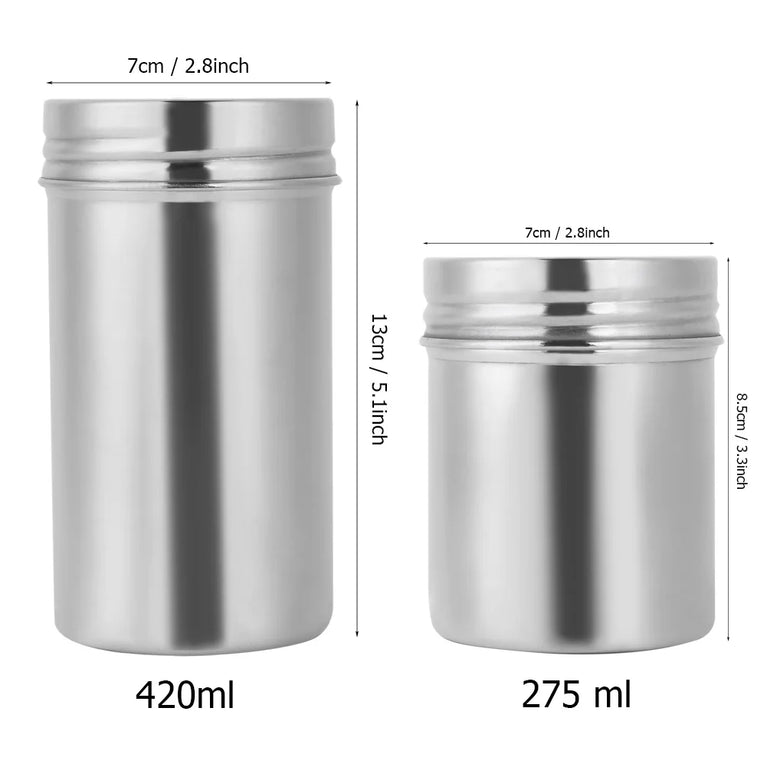 304 Stainless Steel Sealed Storage Jar Airtight Food Container for Tea Coffee Beans