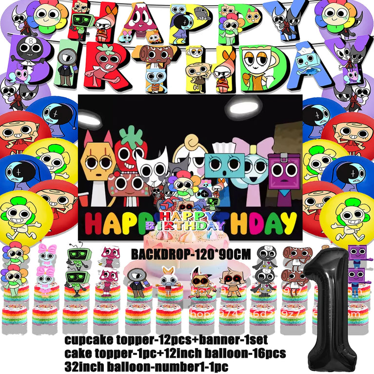Dandy’s World Theme Party Collection | Comprehensive Event Decor & Tableware