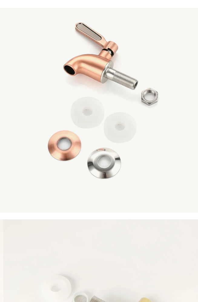 Stainless Steel Beverage Dispenser Faucet | Eco-Friendly Spigot for Wine Barrels & Juice Tanks