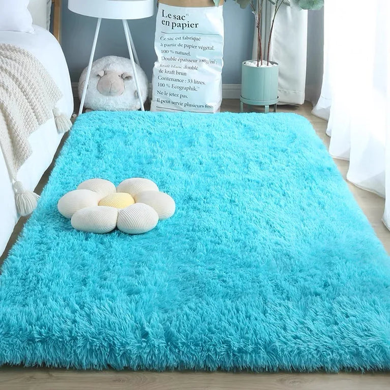 Fluffy Non-Slip Washable Area Rugs for Living Room and Bedroom
