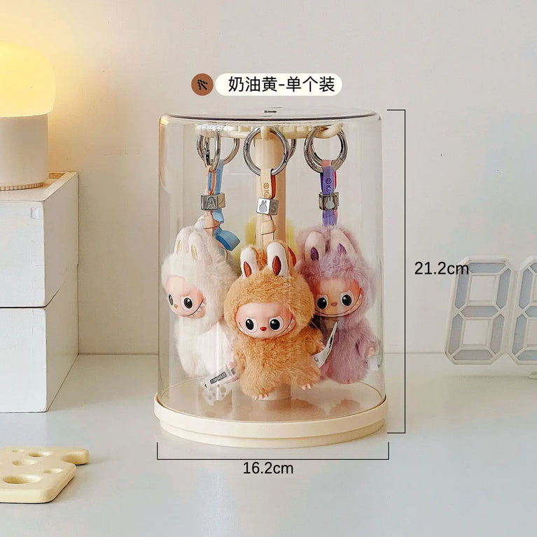 Modern Minimalist Rotating Display Case | Large Capacity Toy & Jewelry Organizer