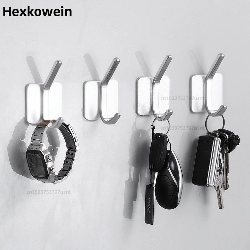 Self Adhesive Wall Hooks Heavy Duty Towel Coat Key Holder Hook