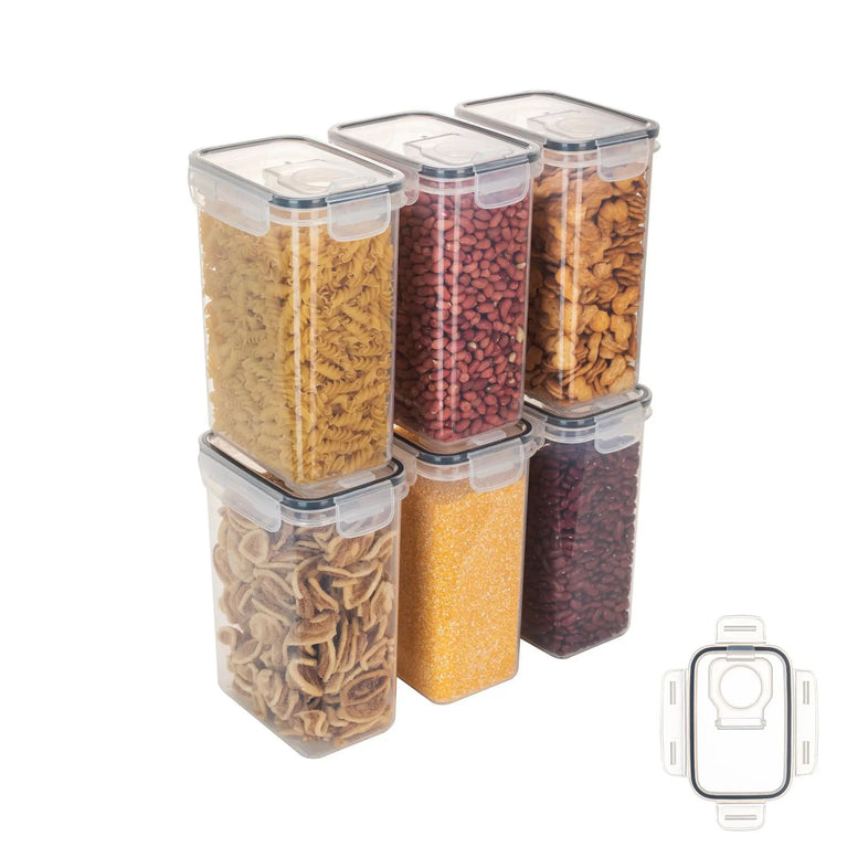Stackable Rice Storage Bucket Plastic Food Container with Silicone Seal Airtight Box