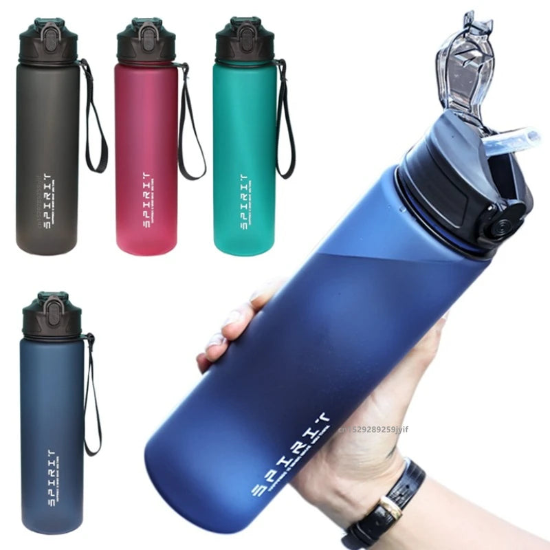 750ml Motivational Leakproof Water Bottle with Straw Large Gym Capacity