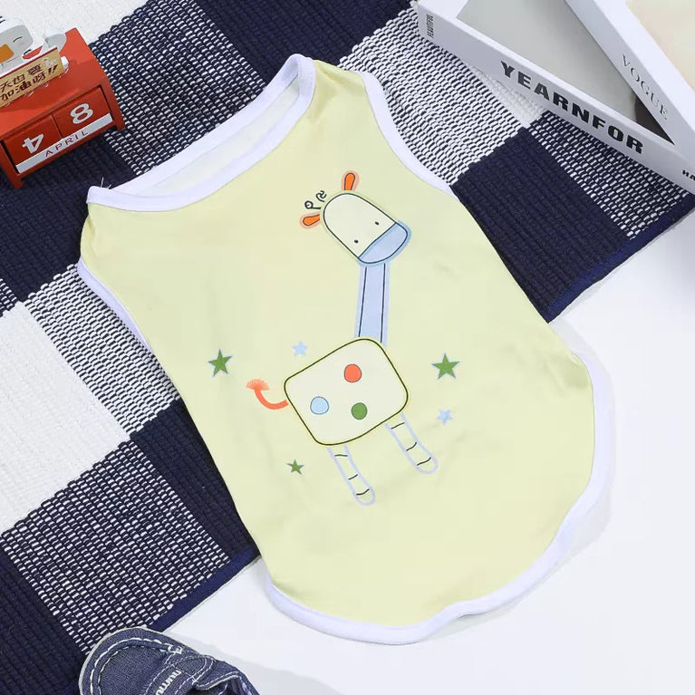 Dog Cooling Vest Summer Shirt | Breathable Cartoon Pet Clothes
