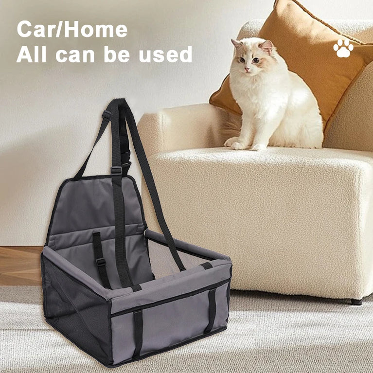 Dog Car Seat Cover Folding Hammock Pet Car Travel Booster Seat Basket