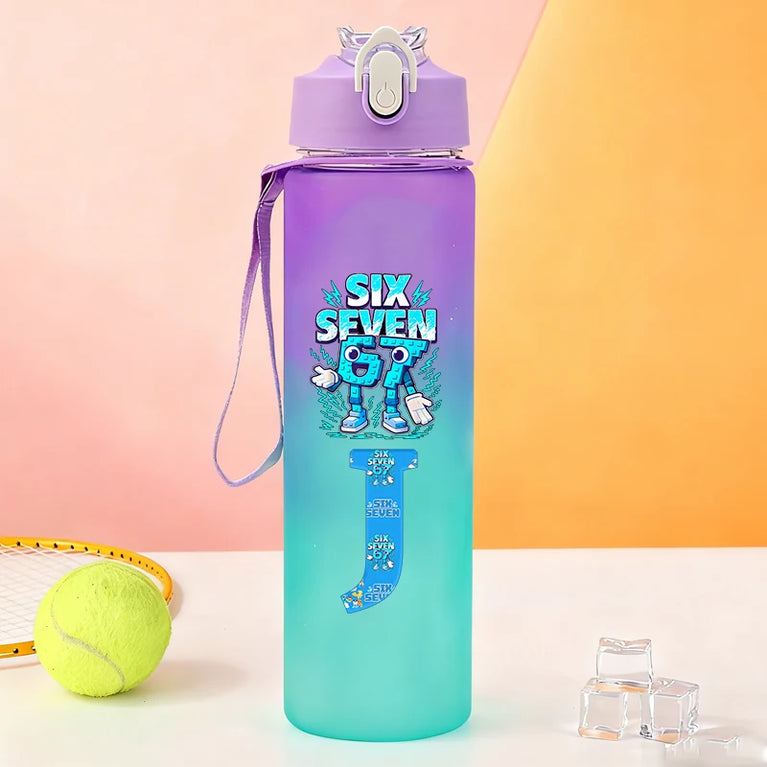 750ML Frosted Sports Waterbottle Anime Gaming Outdoor Gym Bottle