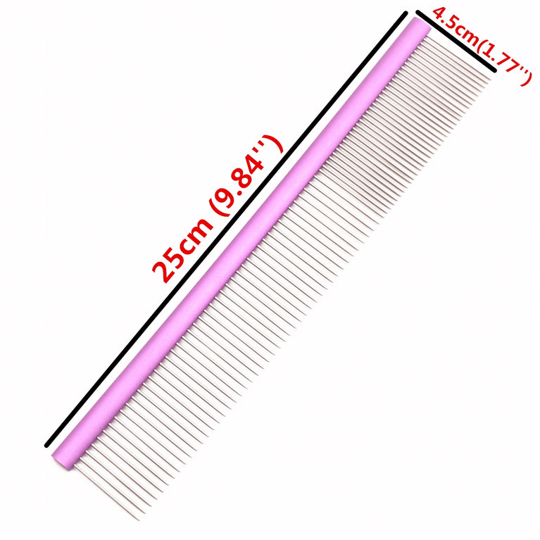 Pet Grooming Combs Aluminum Alloy Brush Professional Dog Comb