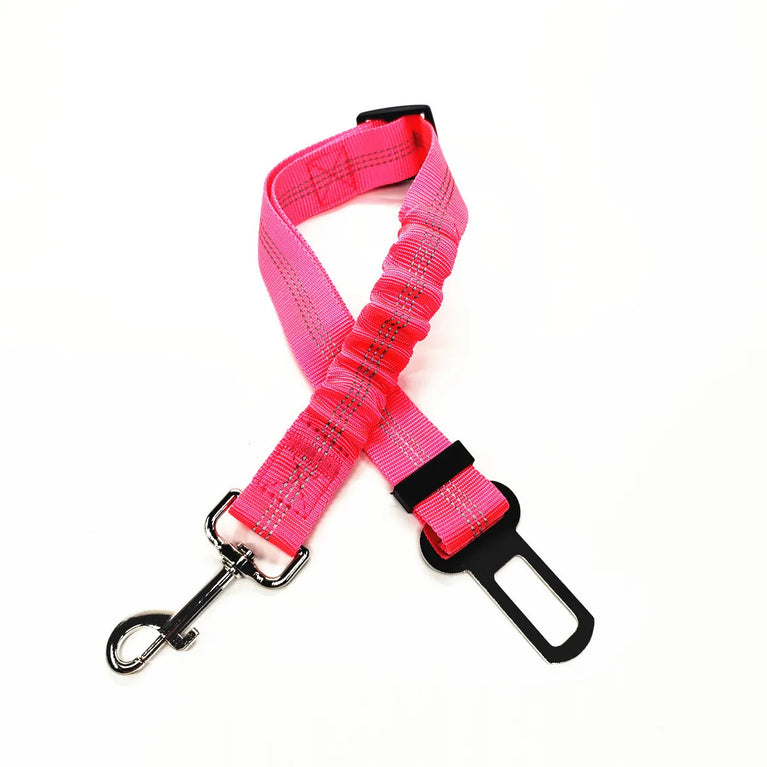 Adjustable Reflective Dog Car Seat Belt Harness With Lights Safety Travel Belt