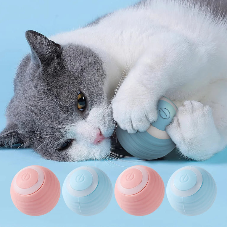 Smart Electric Rolling Cat Toy Ball Interactive Auto Moving Fun