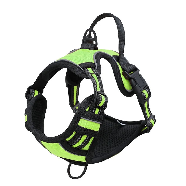 Heavy Duty No Pull Dog Harness Reflective Adjustable Control Handle Vest