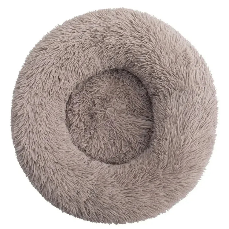 Round Plush Environment Friendly Dog Bed 40-90cm Soft Warm Pet Sleeping Nest