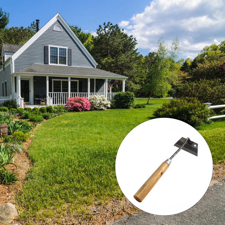 Dual-Purpose Hardened Weeding Hoe | Carbon Steel Gardening Hook