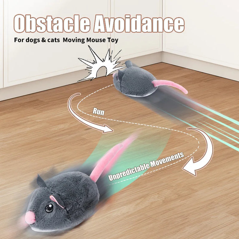 Electric Interactive Mouse Cat Toys Funny Plush Smart Movement Toy