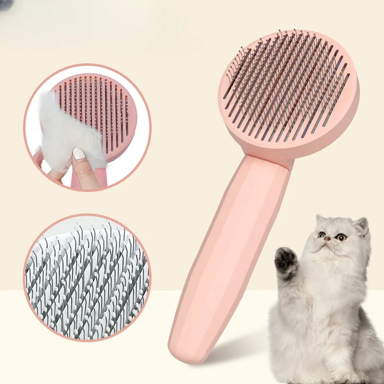 Cat Hair Cleaning Dematting Brush Grooming Comb Shedding Tool