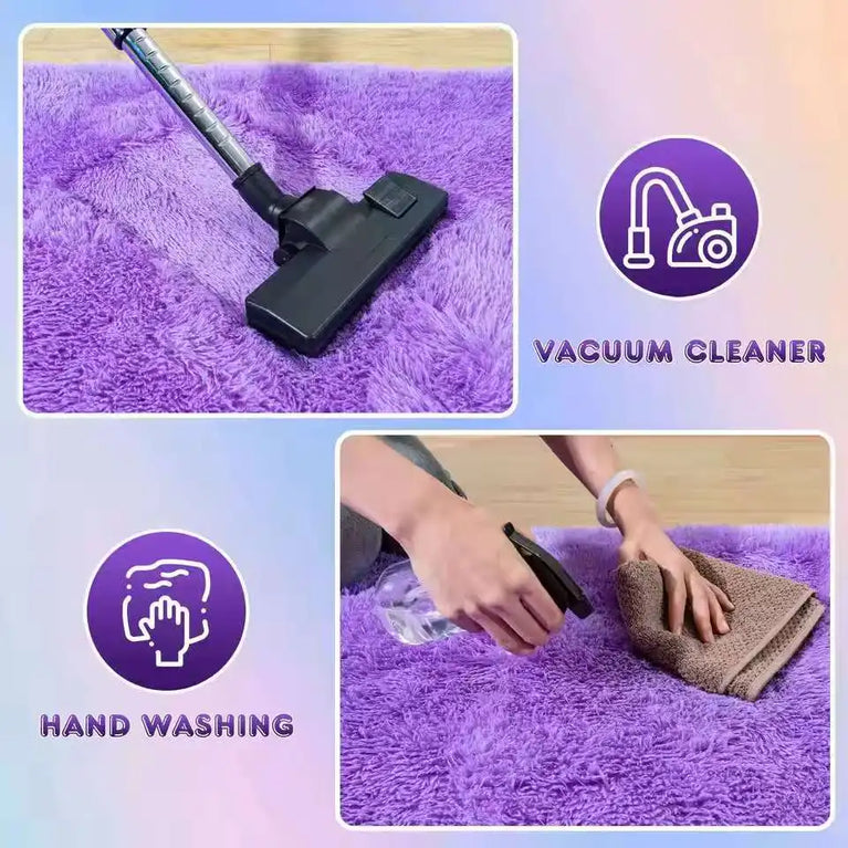 Fluffy Non-Slip Washable Area Rugs for Living Room and Bedroom