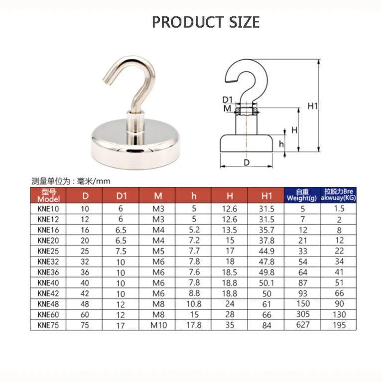 20PCS Strong Magnetic Hooks Multi-Purpose Storage Hooks Home Kitchen Bar Storage Hooks Key Storage Hooks Bathroom Hangers