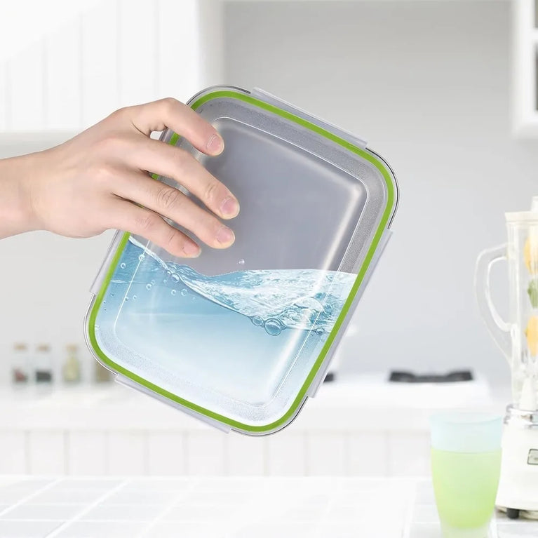304 Stainless Steel Food Grade Leak Proof Silicone Lid Bento Lunch Box Set Storage Container