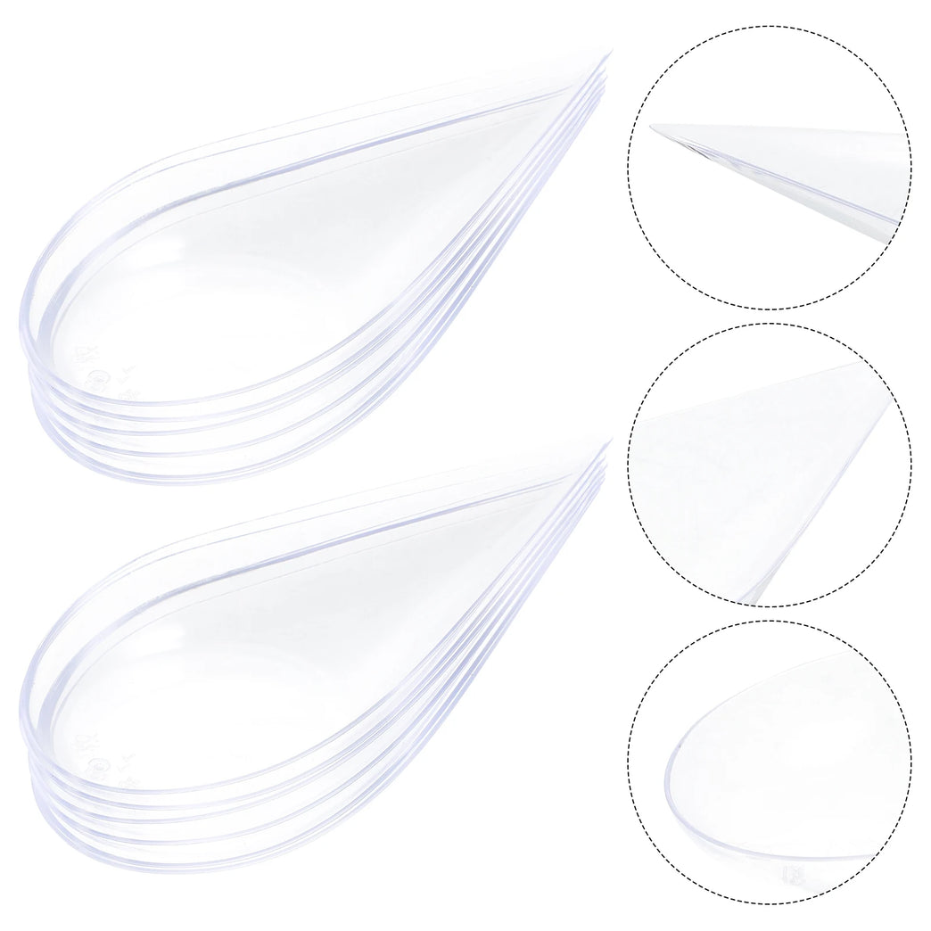 40Pcs Mini Dessert Spoons Ice Cream Appetizer Plastic Serving Spoons Set