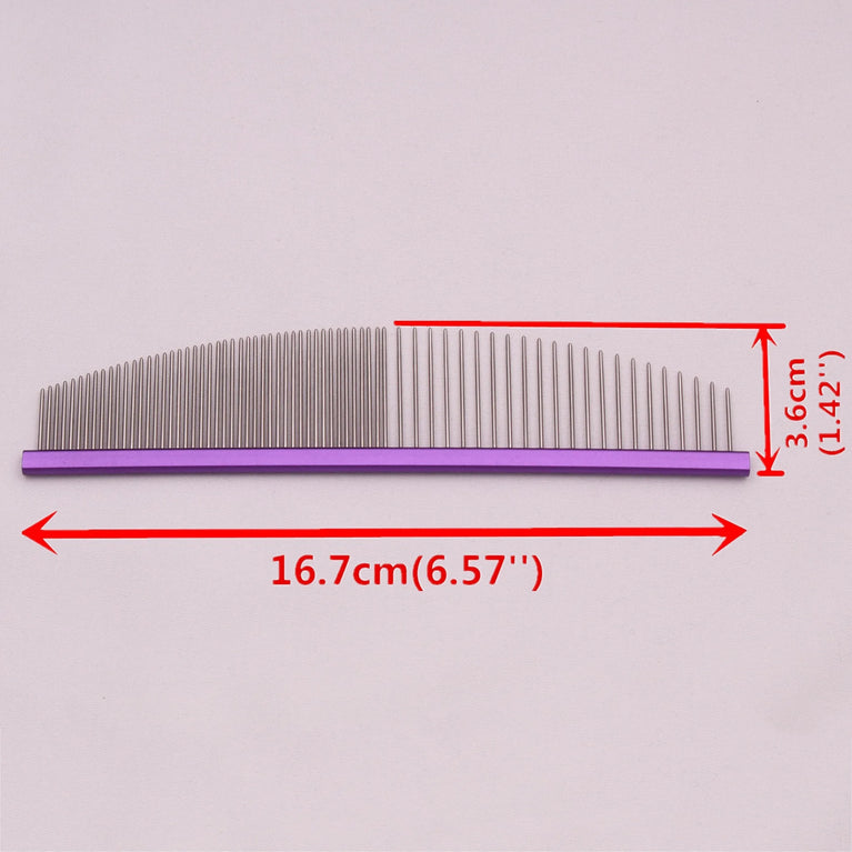 Pet Grooming Combs Aluminum Alloy Brush Professional Dog Comb