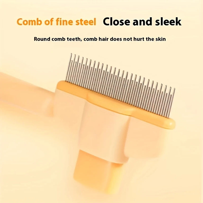 Stainless Steel Cat Grooming Comb Long Hair Undercoat Brush Tool